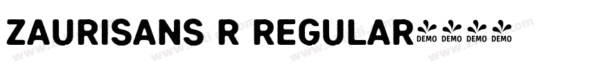 ZauriSans R Regular字体转换